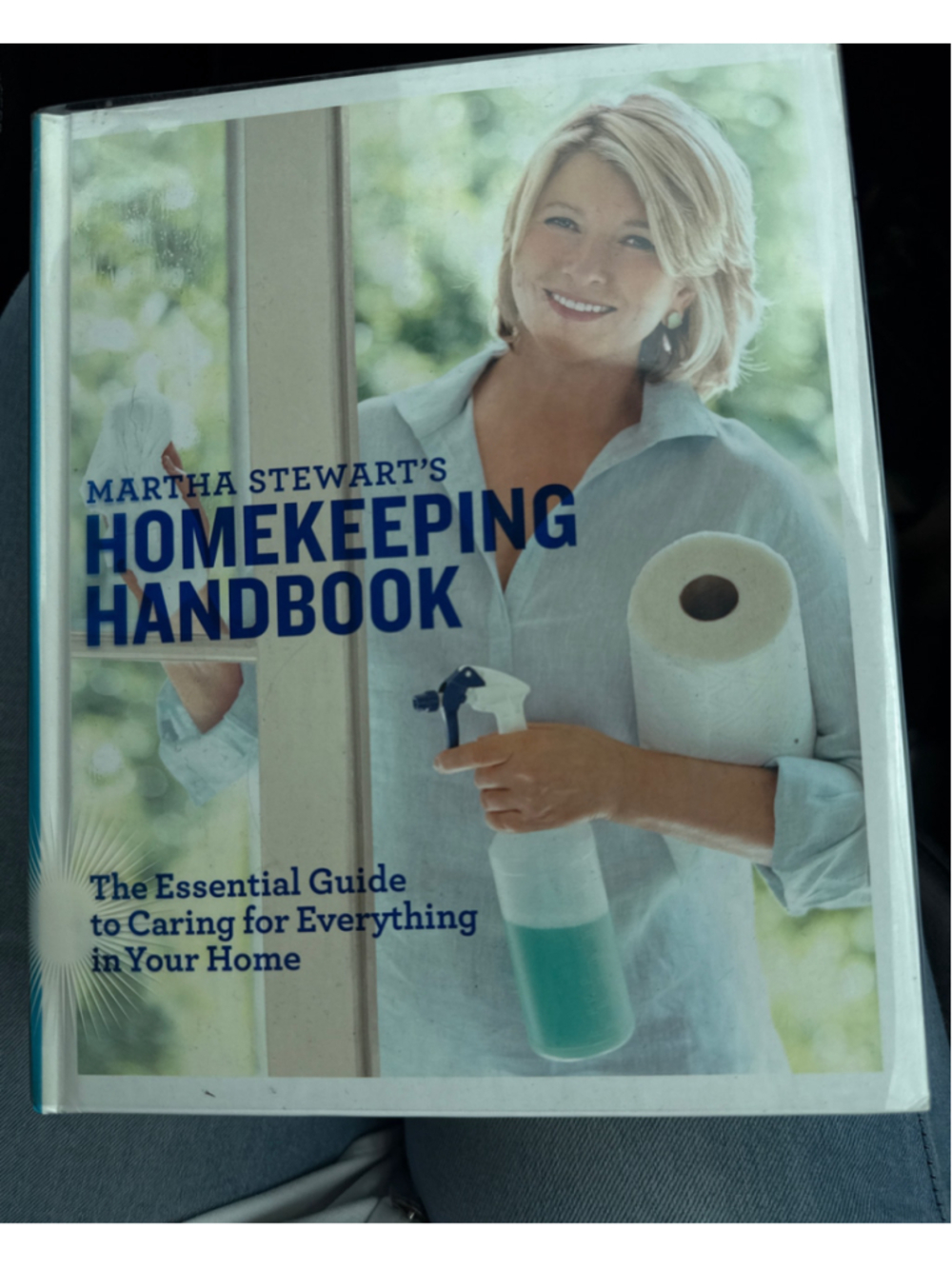 Martha Stewart Homekeeping Handbook Hardcover Book One Size Blue White